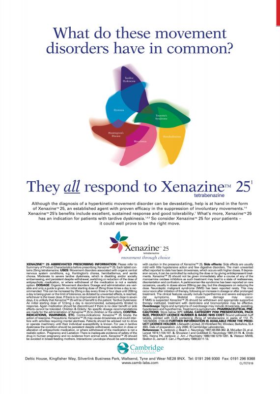 Xenazine---kw---Healthcare_category---ACNR_-_Advances_in_Clinical_Neuroscience_and_Rehabilitation_-_September__October_2001---hcp---UK---English---Print_Ad---pSP.jpg